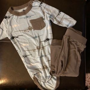 Airplane two piece pajamas for boy!